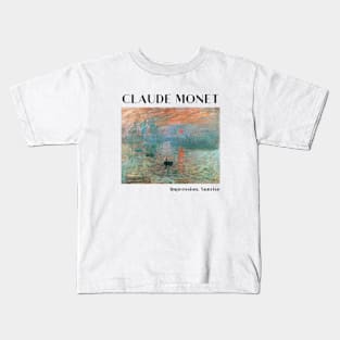 Claude Monet- Impression, Sunrise (1872) Kids T-Shirt